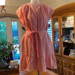 Victoria Dunn Flutter sleeve lounge dress, NWT, Size XL, fully lined